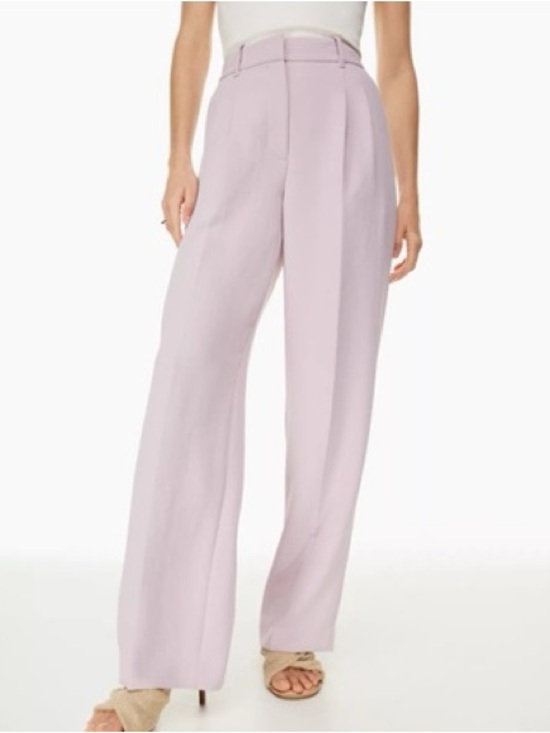 Wilfred Pants - Aritzia Wilfred Effortless Pant in Cloudy Lilac